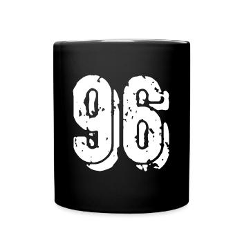 Maillot à 96 numéros - Mug uni - noir - Devant