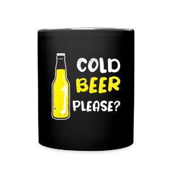 Beer Beer Beer Beer Drinker Alcohol Party - Full Colour Mug - black - Front