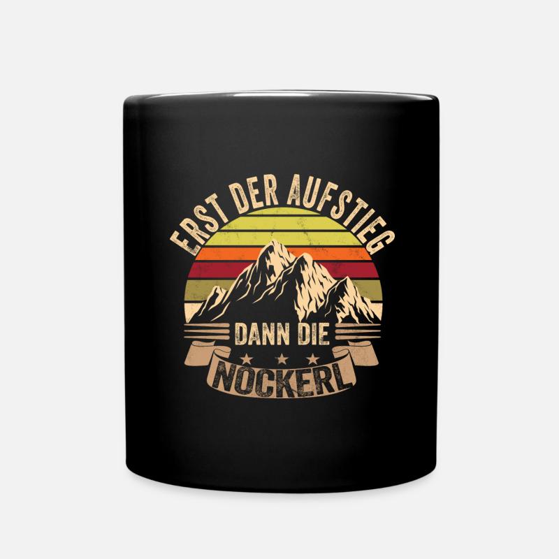 Bergsteigen - Tasse einfarbig - Schwarz