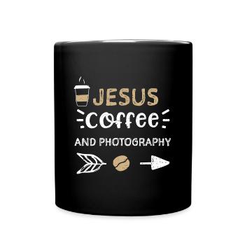 Jesus Coffee And Photography - Full Colour Mug - black - Front