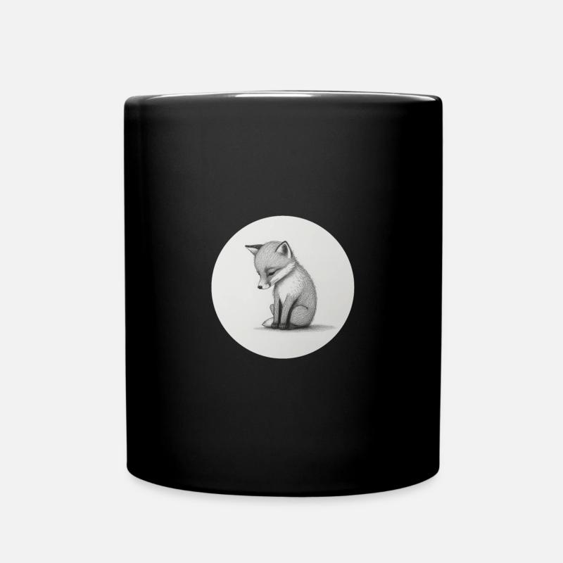 Renard - Mug uni - noir