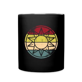 Centrale solaire - Mug uni - noir - Devant