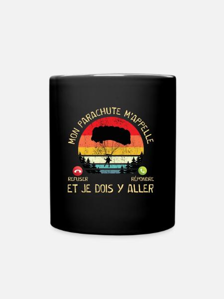 Mon parachute m'appelle t-shirt parapente homme - Mug uni - noir