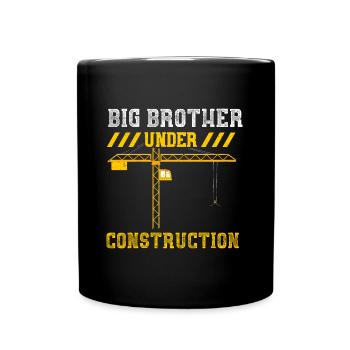 Big Brother Under Construction - Full Colour Mug - black - Front