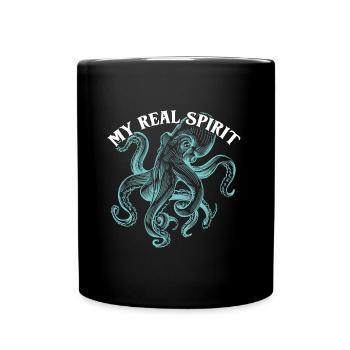 La pieuvre est mon animal préféré mon - Mug uni - noir - Devant