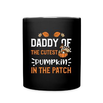 Papa de la citrouille la plus mignonne de T... - Mug uni - noir - Devant