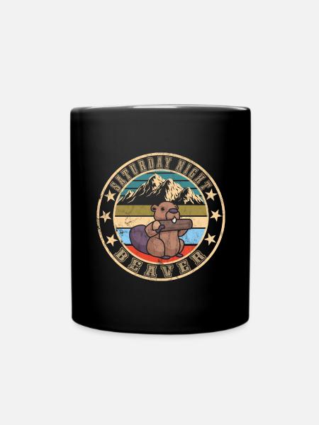 Biber Nutria - Tasse einfarbig - Schwarz