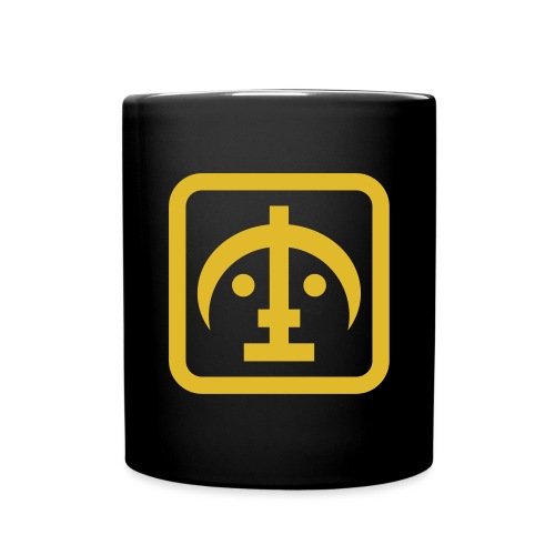 Logo gelb mit Rand - Tasse einfarbig