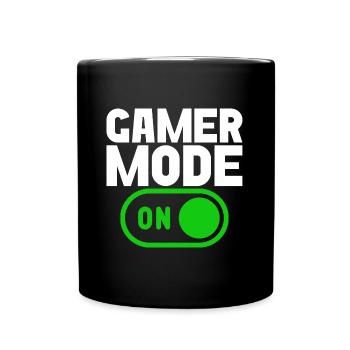 Gamer Mode On - Full Colour Mug - black - Front