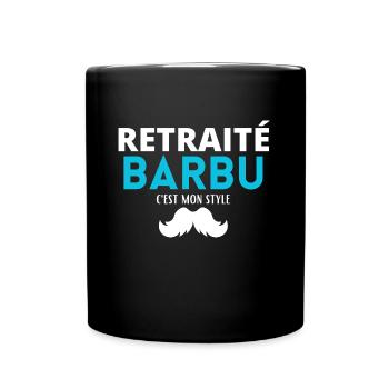 T-shirts Barbu et Retraité - Style et humour - Mug uni - noir - Devant