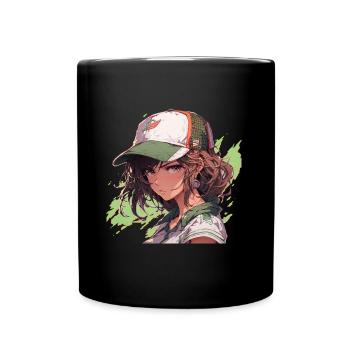 Anime Court Princess - Tasse einfarbig - Schwarz - Vorne