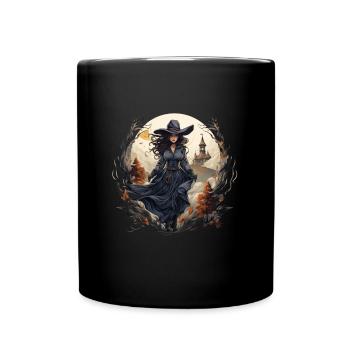 Witch's Mystic Journey - Tasse einfarbig - Schwarz - Vorne