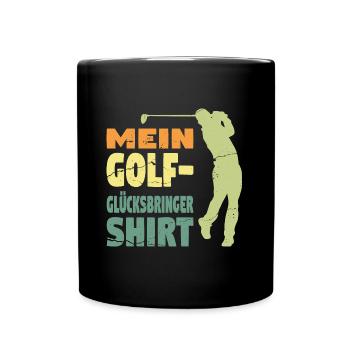 Golfspieler Sport Golfspieler Geschenk - Tasse einfarbig - Schwarz - Vorne