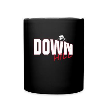 Downhill - Tasse einfarbig - Schwarz - Vorne