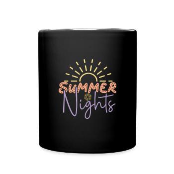 Summer Nights - Full Colour Mug - black - Front