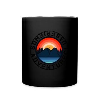 Adventure Club Friends -made by SIMPLE MOVEMENT - Tasse einfarbig - Schwarz - Vorne