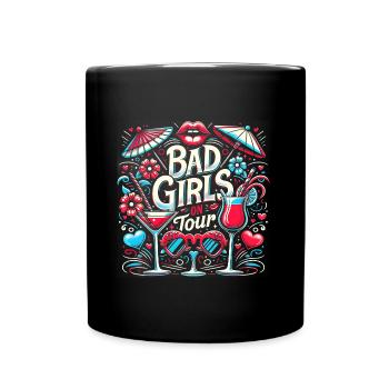 Girls on Tour Attention Women on Tour - Mug uni - noir - Devant