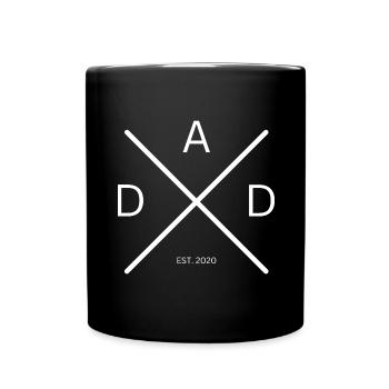 Dad Est. 2020 Father's Day Gift - Full Colour Mug - black - Front
