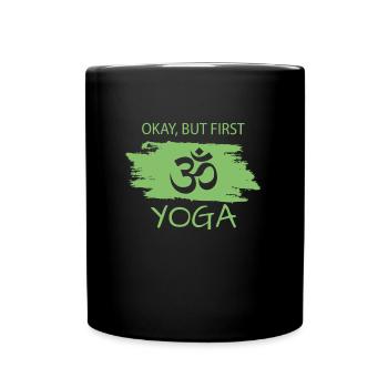 Yoga - Tasse einfarbig - Schwarz - Vorne