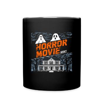film d’horreur fantôme illustration - Mug uni - noir - Devant