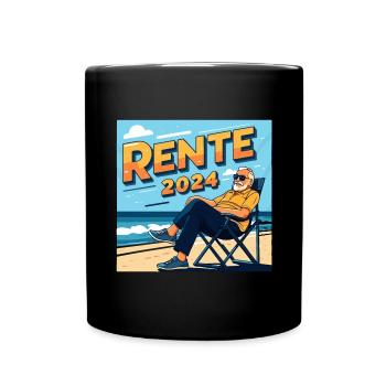 Pension 2024 - Pensioners on the beach - Full Colour Mug - black - Front