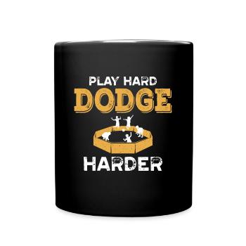 Spielen Sie Hard Harder In Gaga Ball - Tasse einfarbig - Schwarz - Vorne