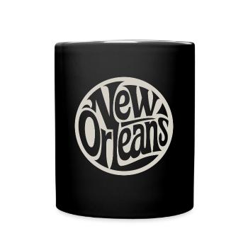 New Orleans - Tasse einfarbig - Schwarz - Vorne