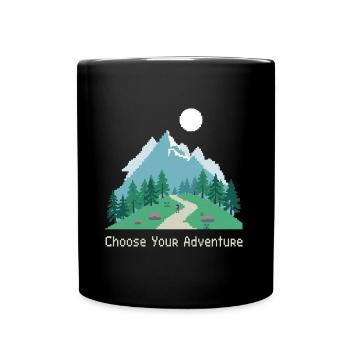 Retro Gaming Adventure - Full Colour Mug - black - Front