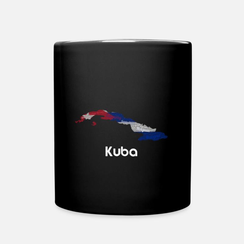 Kuba - Tasse einfarbig - Schwarz