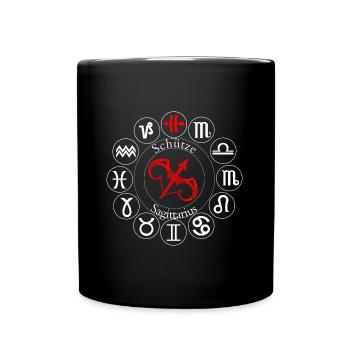 Sagittaire du zodiaque - Mug uni - noir - Devant