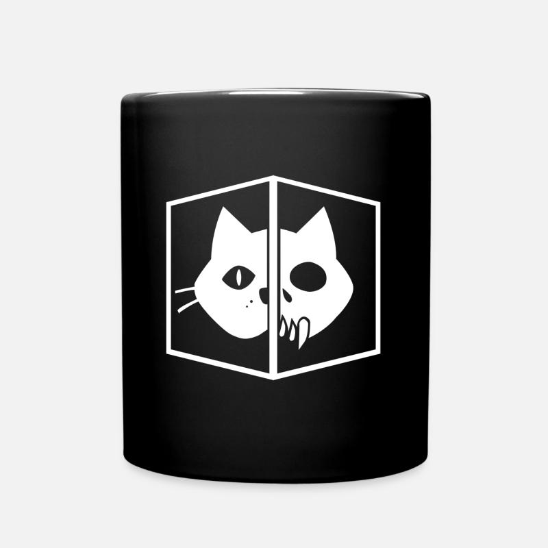 Schrödingers Katze - Tasse einfarbig - Schwarz