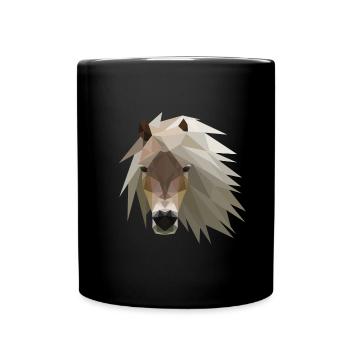 Cheval poney - Mug uni - noir - Devant