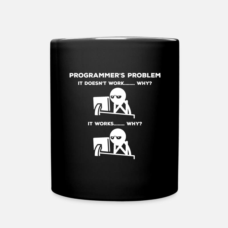 Informatiker Problem - Tasse einfarbig - Schwarz