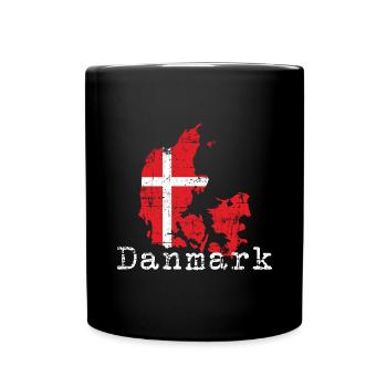 Danemark - Mug uni - noir - Devant