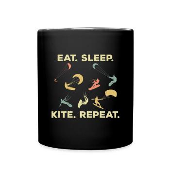 Kiter - Tasse einfarbig - Schwarz - Vorne
