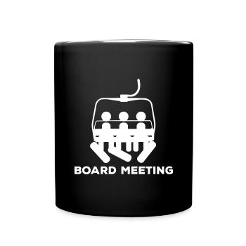 Snowboard Meeting - Tasse einfarbig - Schwarz - Vorne
