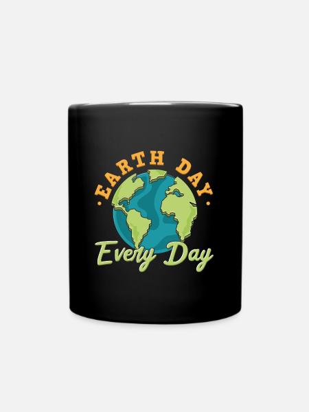 Earth Day - Full Colour Mug - black