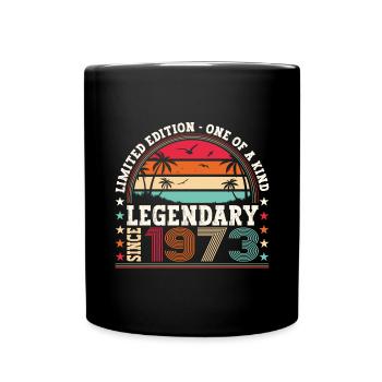 Legendary 1973 50th Birthday Gift Men - Fun - Full Colour Mug - black - Front