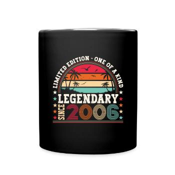 Legendary 2006 17th Birthday Gift Men - Fun - Full Colour Mug - black - Front