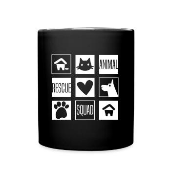 Saving Animal Rescue Animals Cats Dogs Animal - Full Colour Mug - black - Front