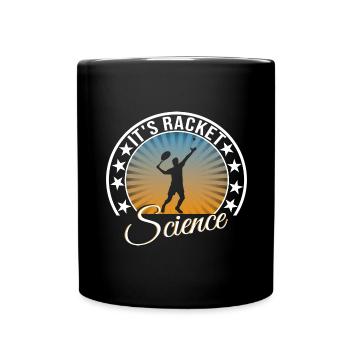 Tennis - Tasse einfarbig - Schwarz - Vorne