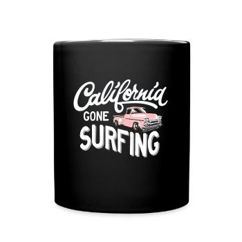 California Gone surfing - Full Colour Mug - black - Front
