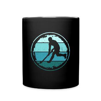 Vintage Field Hockey Design Joueur de hockey d’intérieur - Mug uni - noir - Devant