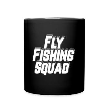 Fly Fishing Hobby Nature Adventure Fisherman - Full Colour Mug - black - Front