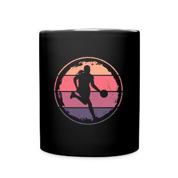 Retro Basketball Player Basketball Player - Full Colour Mug - black - Front