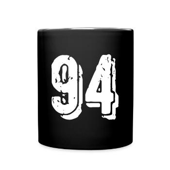 Maillot à 94 numéros - Mug uni - noir - Devant