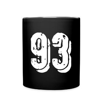 93 number jersey - Full Colour Mug - black - Front