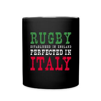 Rugby Perfected In Italy Rugby - Tasse einfarbig - Schwarz - Vorne