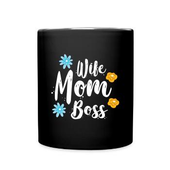 Mama Muttertag Geschenkidee Schwanger - Tasse einfarbig - Schwarz - Vorne