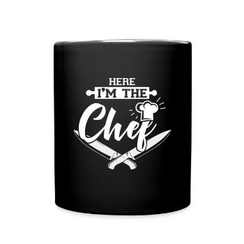 I m the chef cadeau cool chef cuisinier - Mug uni - noir - Devant